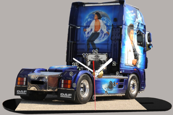 Truck Suédois Scania décoré miniature camion truck horloge