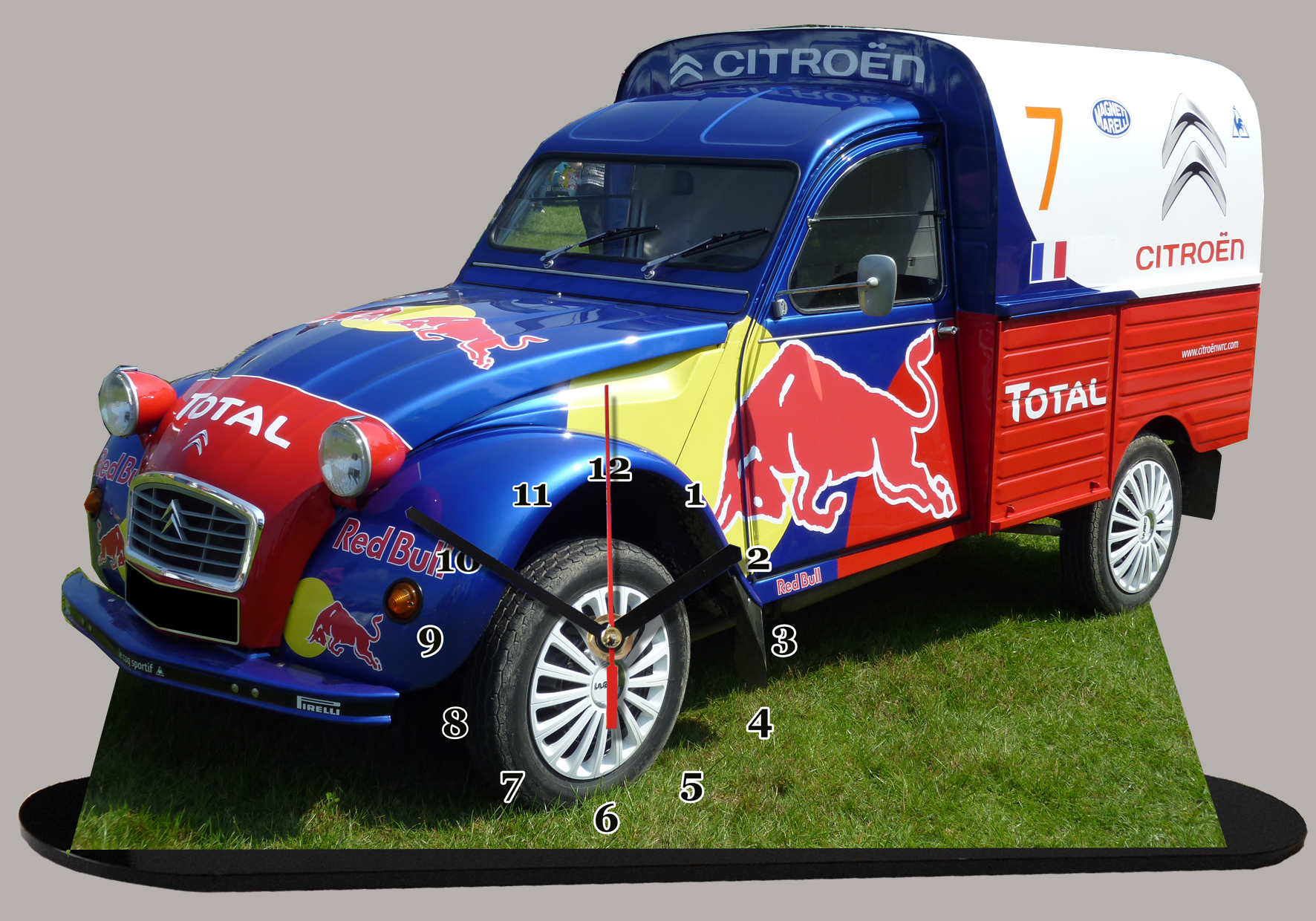 citroen 2cv red bull