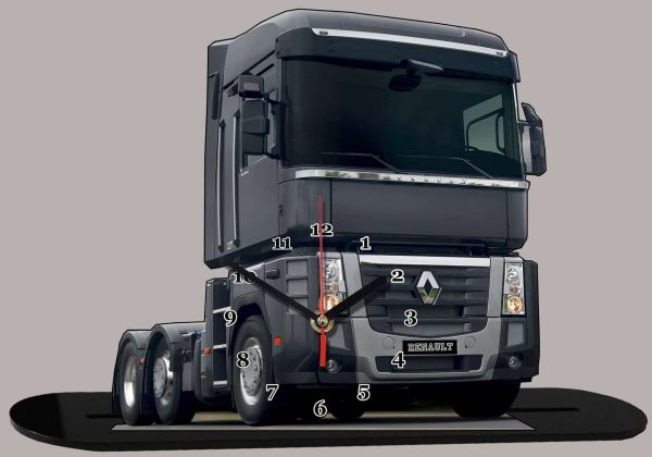 Camion truck Renault noir 01