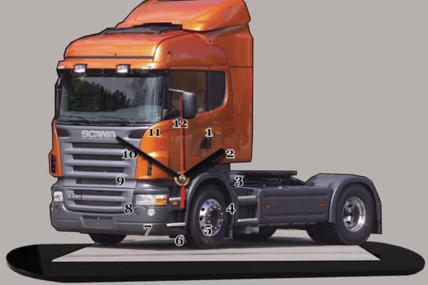 Camion truck Scania R 420 Orange 02