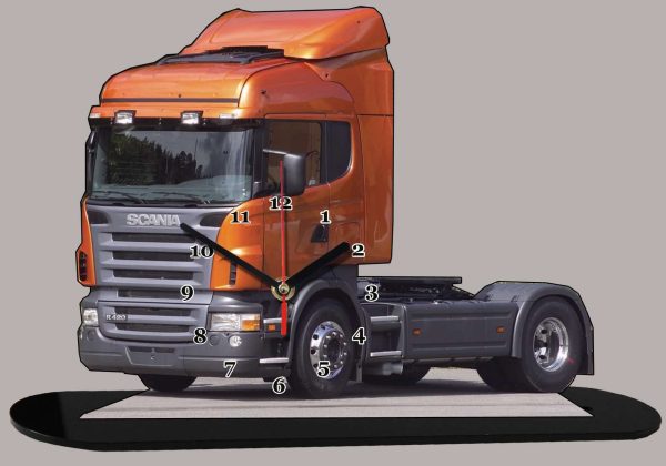 Camion truck Scania R 420 Orange 02