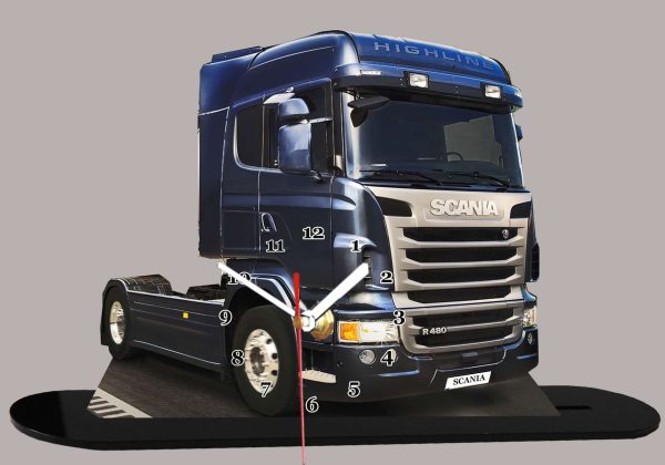 Camion truck Scania R 480 Bleu 09