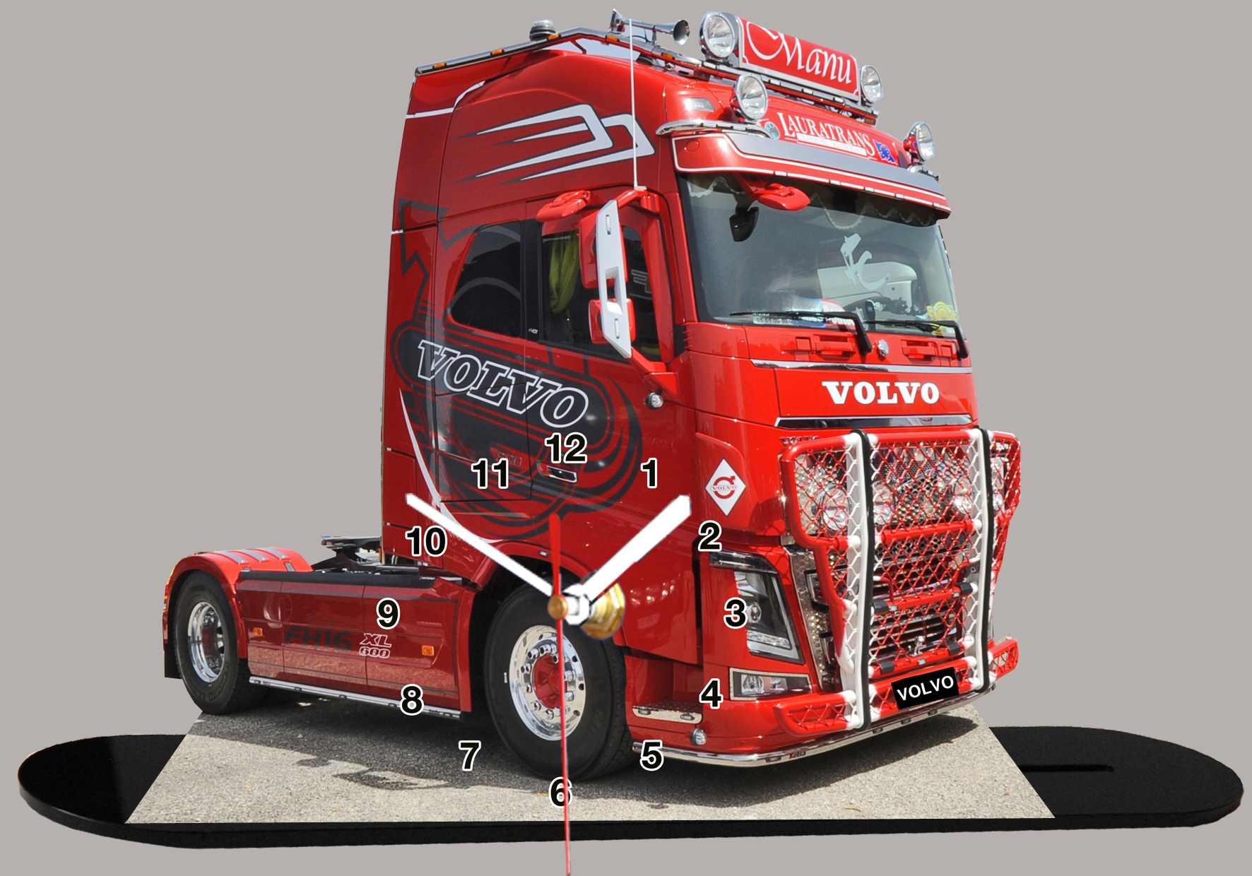 Camion décoré Volvo 03 Rouge