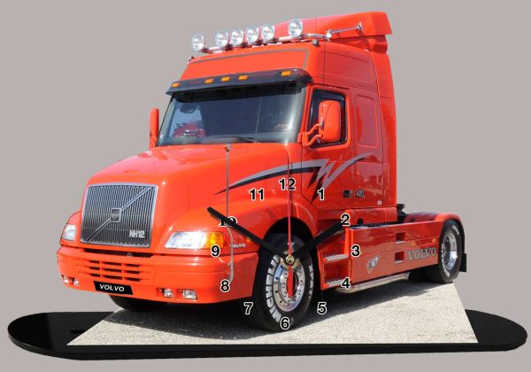 Camion décoré Volvo 06 Orange