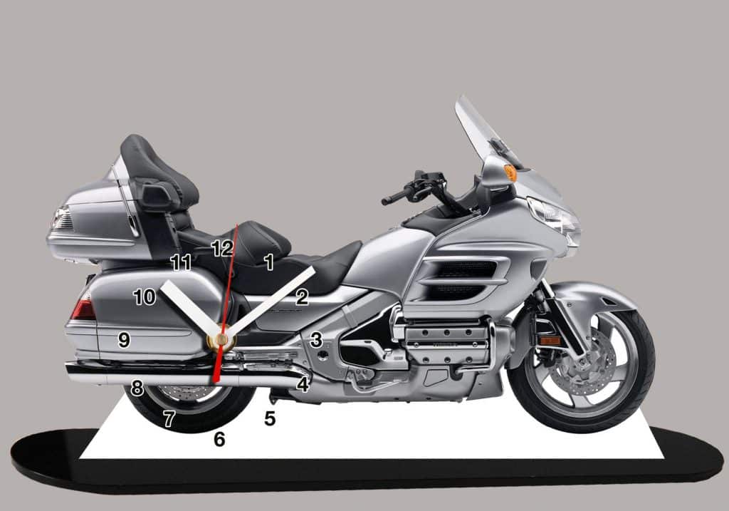 Honda Goldwing 02, en miniature moto horloge | AUTO HORLOGE