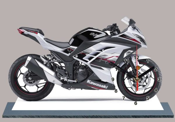 Kawasaki Ninja miniature moto horloge 05