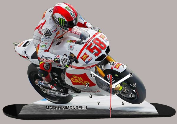 Marco Simoncelli en moto horloge