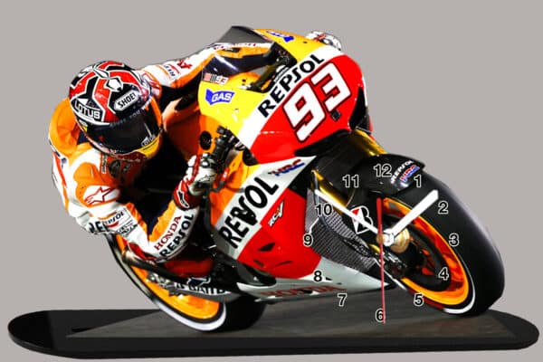 Marc Márquez pilote moto miniature moto horloge