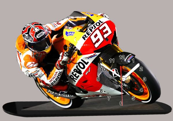 Marc Márquez pilote moto miniature moto horloge