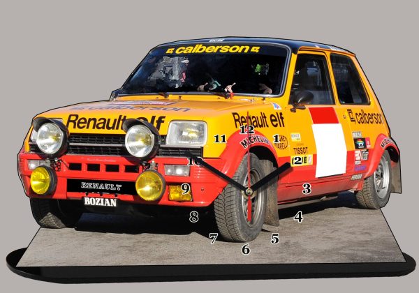 Renault 5 Alpine turbo Calberson en horloge miniature 03