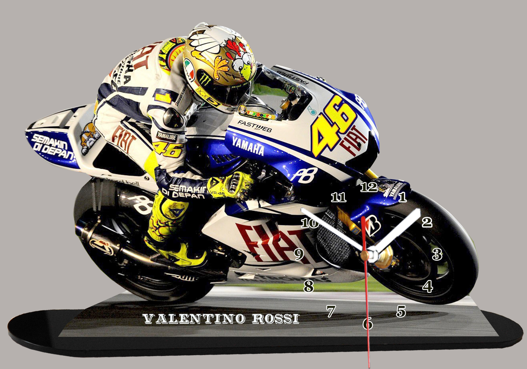 YAMAHA YZR-M1 - VALENTINO ROSSI - MOTO GP 2010 VALENCIA - WITH FIGURINE  (GIFTBOX) L.E. 3999 pcs.