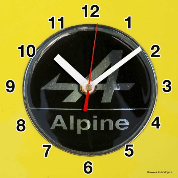 logo Alpine Renault -03 en horloge murale