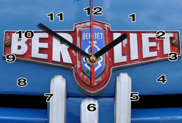 logo Berliet 02 en horloge murale