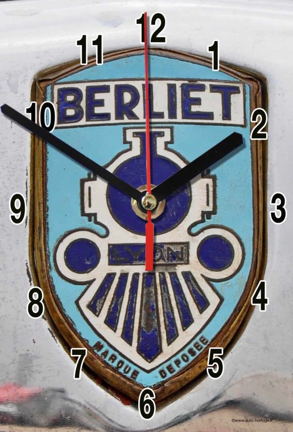 logo Berliet 03 en horloge murale