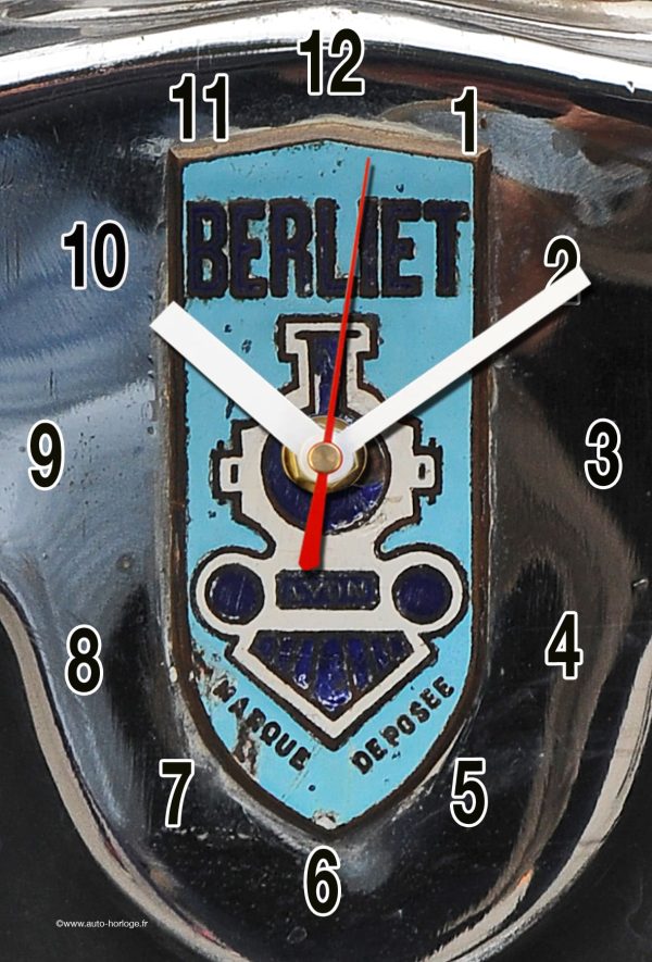 logo Berliet 04 en horloge murale