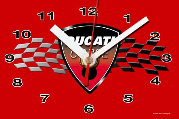 logo Ducati 02 en horloge murale