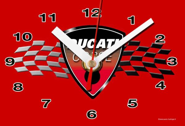 logo Ducati 02 en horloge murale