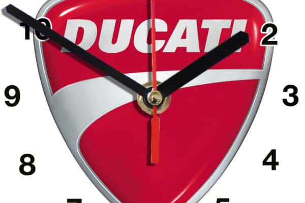 logo Ducati 03 en horloge murale