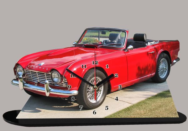 Triumph TR 4 rouge véhicule miniature