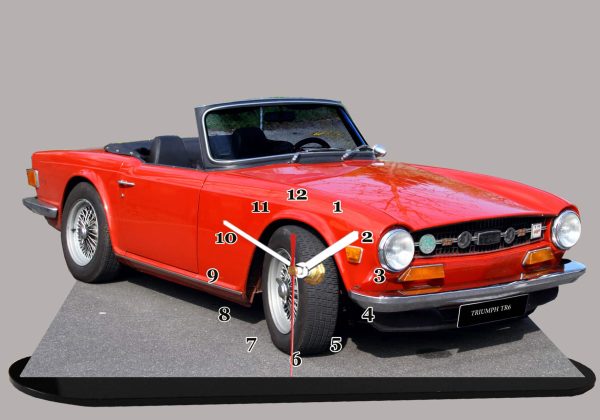Triumph TR 6 rouge  voiture miniature 02