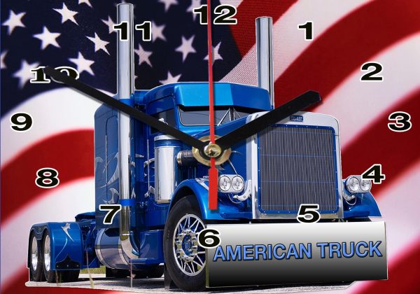 American Truck Peterbilt-03 en horloge murale