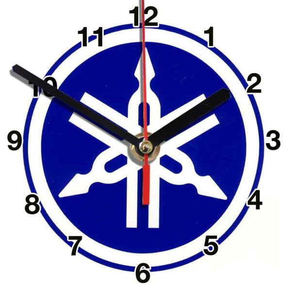 logo Moto Yamaha en horloge murale 02