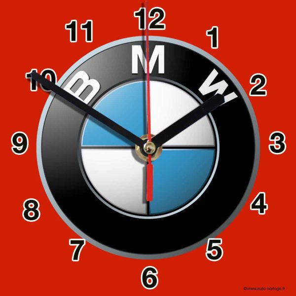 logo auto BMW en horloge murale 03
