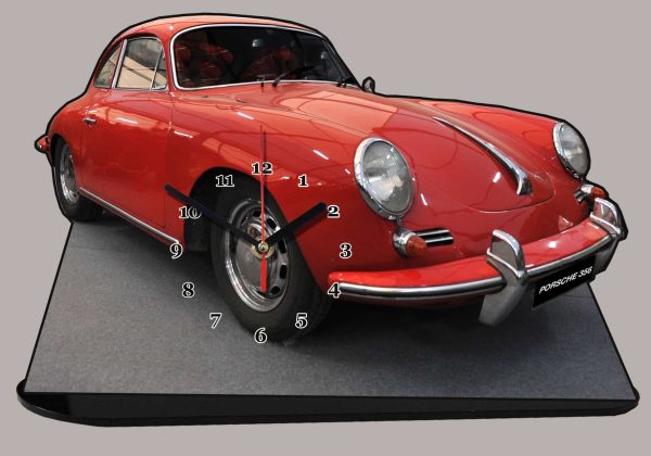 Porsche 356 -01en horloge miniature