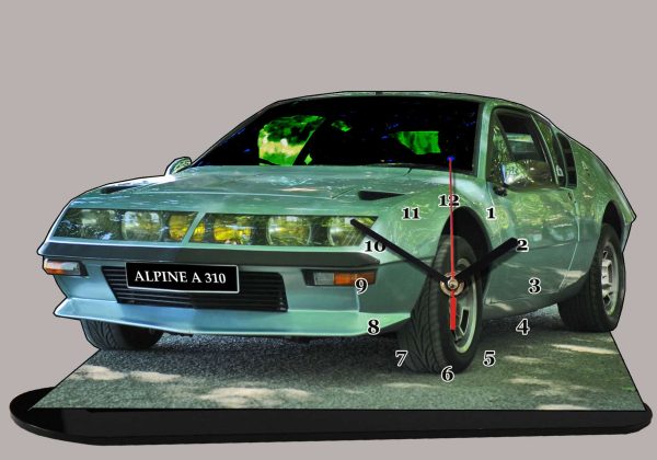 Alpine Renault A310 blanc-02 en horloge miniature
