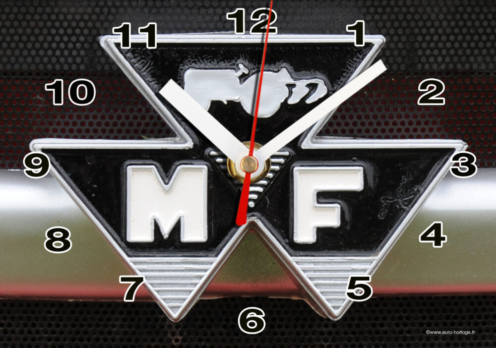 massey fergusson en logo horloge