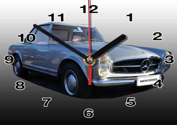 Mercedes 230 SL en horloge murale 01