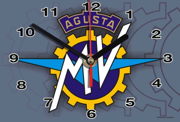 logo MV AGUSTA en horloge murale 01
