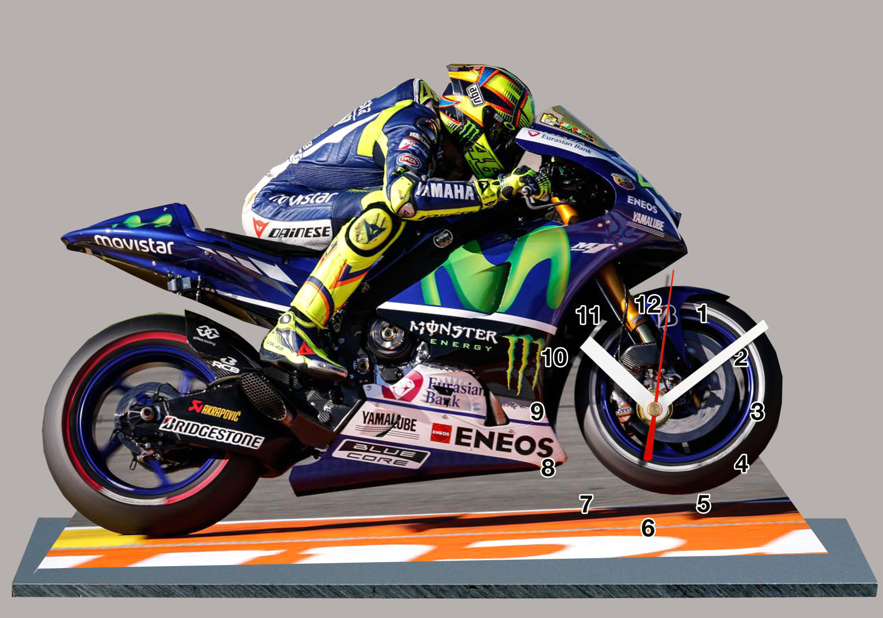 Valentino Rossi, Yamaha, Moto GP 2015 en horloge -08