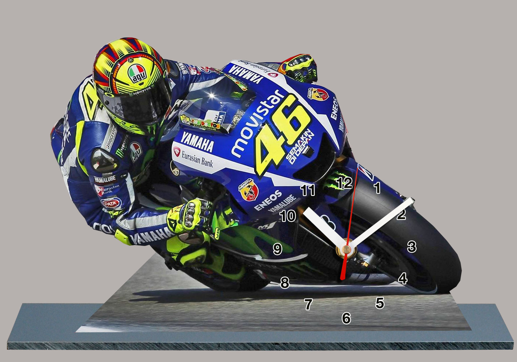 Valentino Rossi, Yamaha Moto GP 2015 en horloge miniature