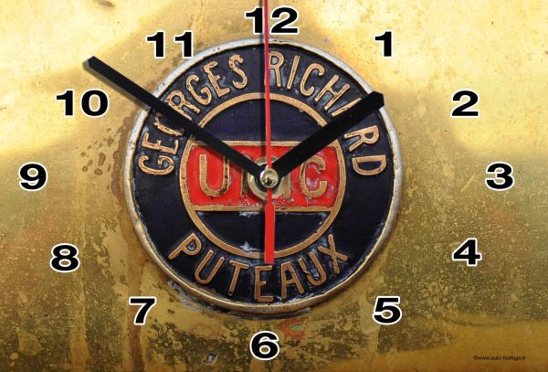logo ancien Camion UNIC en horloge murale 01
