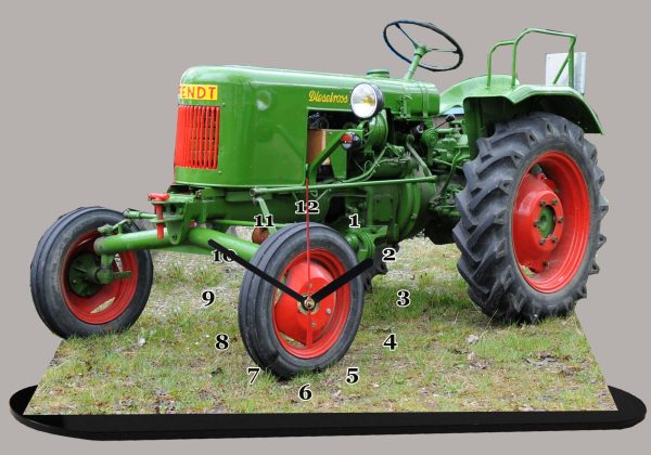 Tracteur Fendt en horloge miniature 01