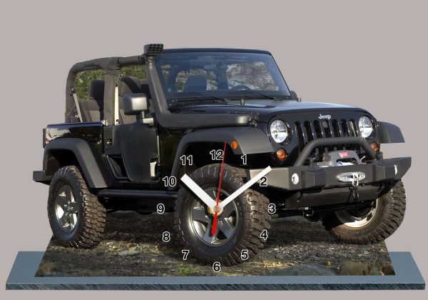 Jeep Wrangler noir en horloge miniature 05