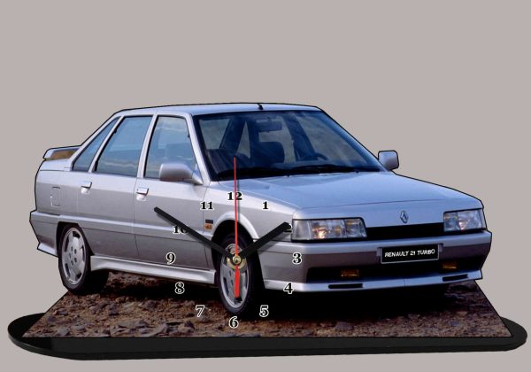 Renault 21 Turbo quadra en horloge miniature 01