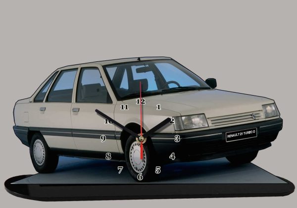 Renault 21 Turbo quadra en horloge miniature 02