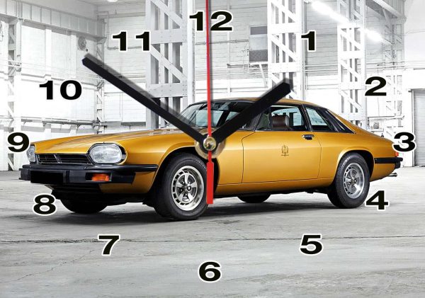 Jaguar-XJ-S-01hm  en horloge murale