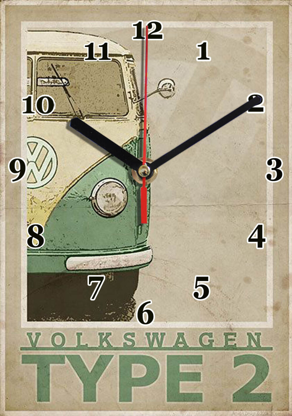 combi vw vintage en horloge