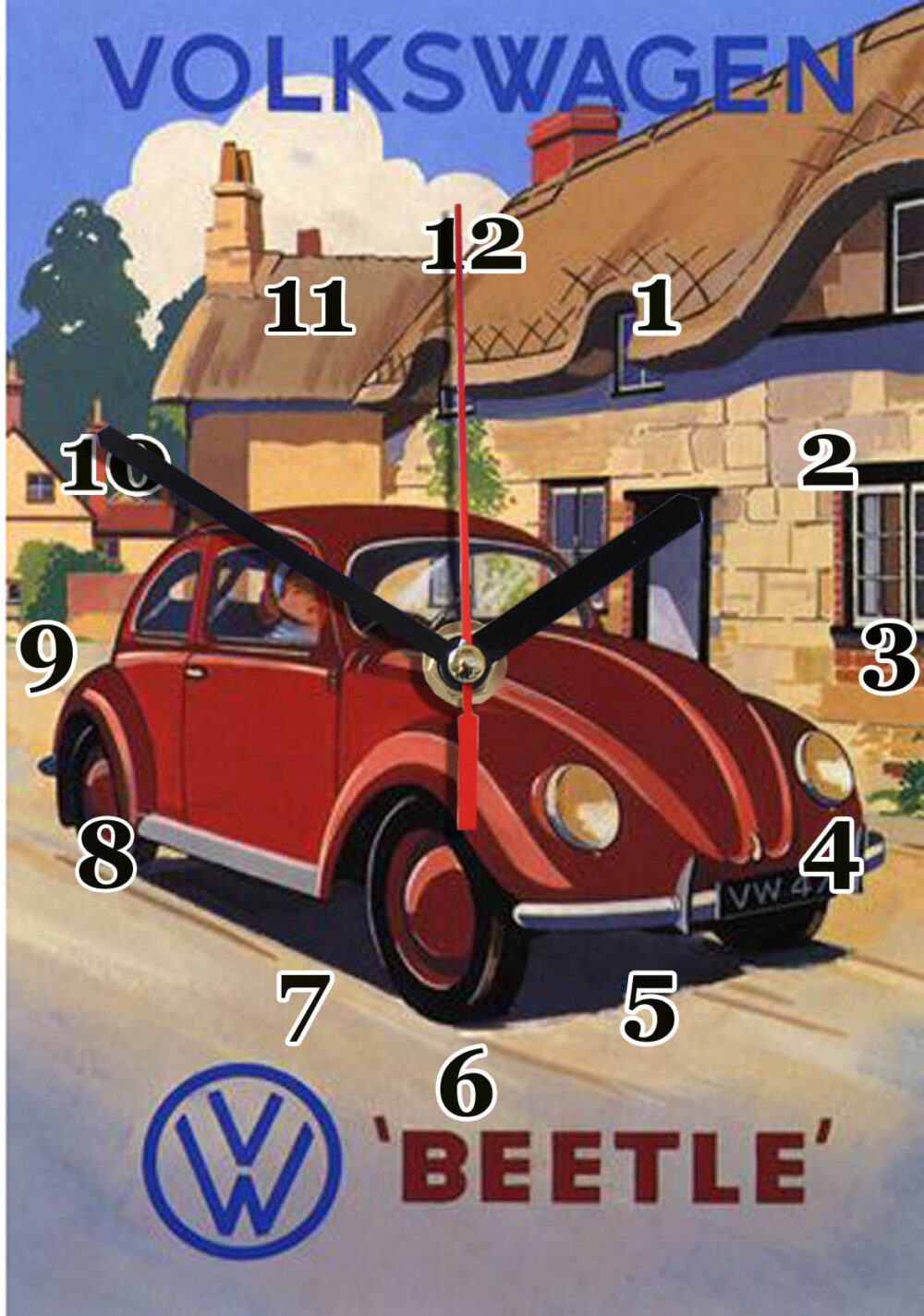 horloge d apres la pub beetle Volkswagen