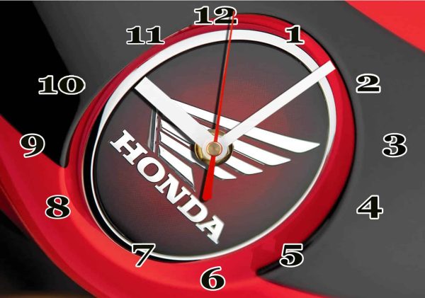 Logo Honda moto en horloge murale