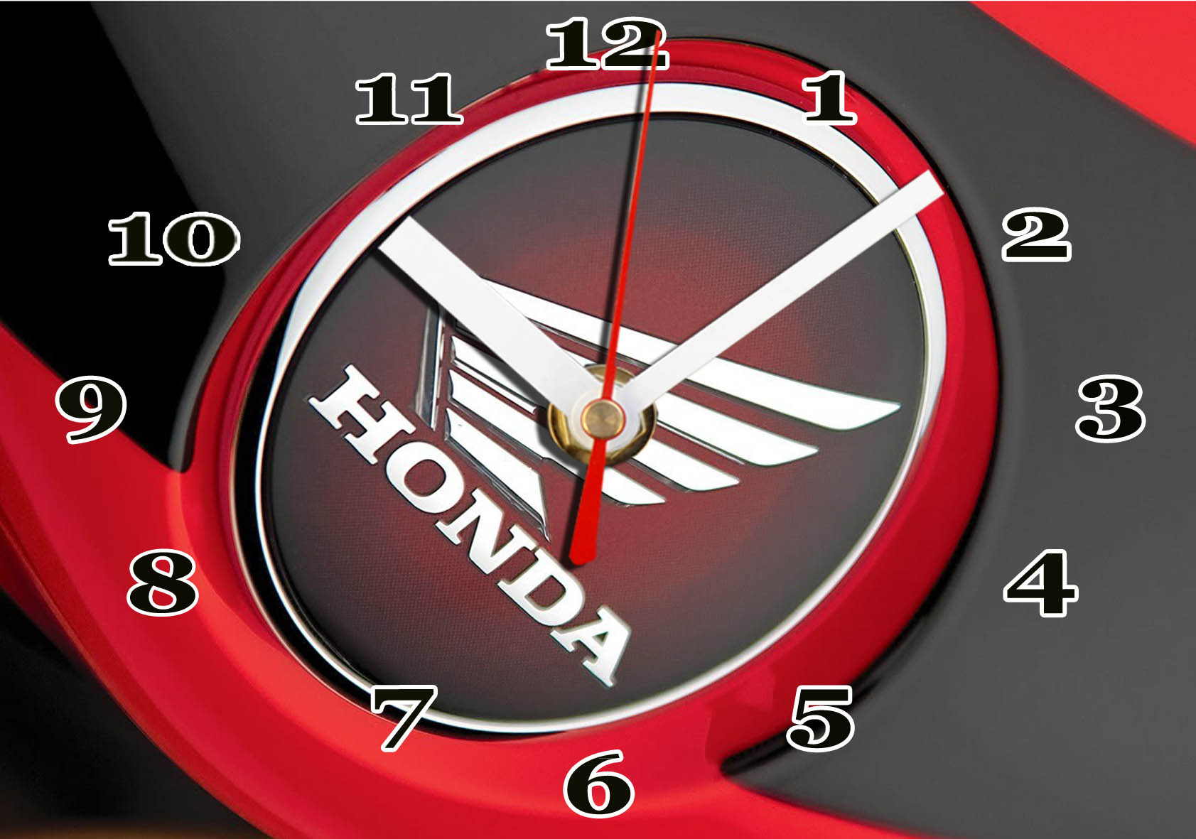 Logo Honda moto en horloge murale