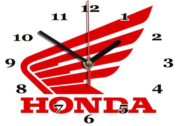 Logo Honda 03  moto en horloge murale
