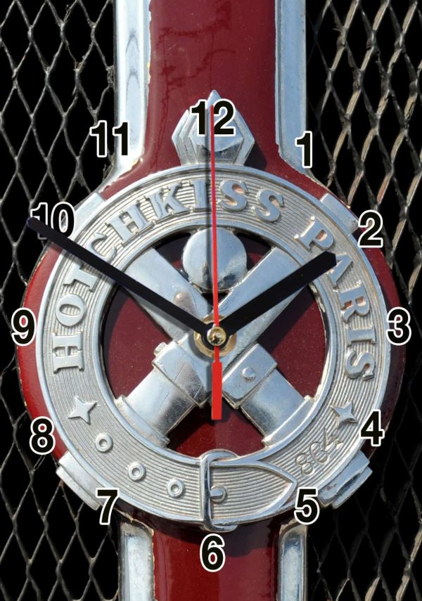 Logo Hotchkiss-01m en horloge murale alu