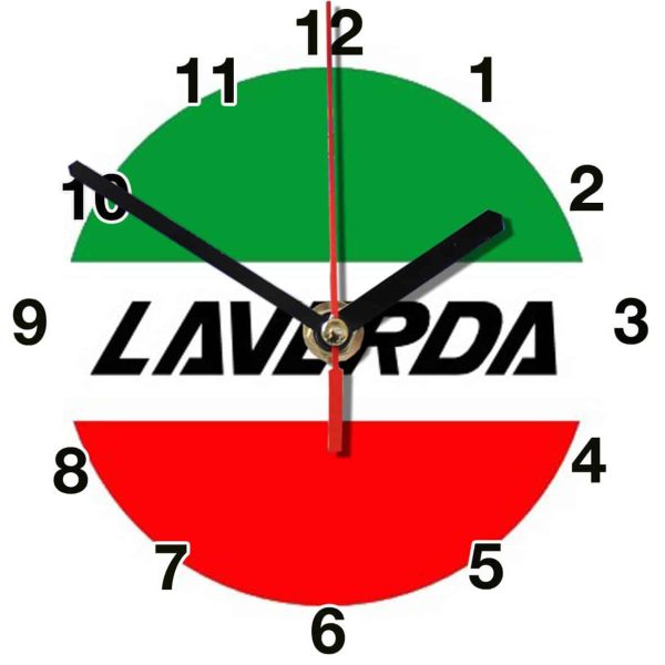 Logo Laverda  moto  01m en horloge murale