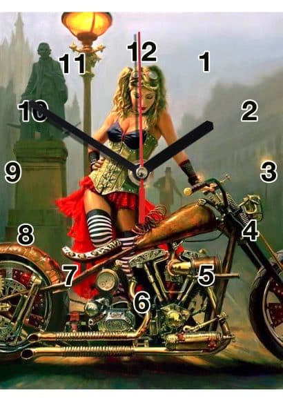 moto en horloge murale