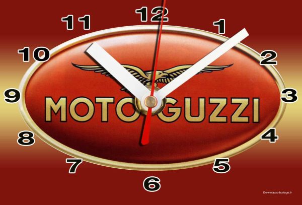 Logo moto guzzi logo 01 en horloge murale