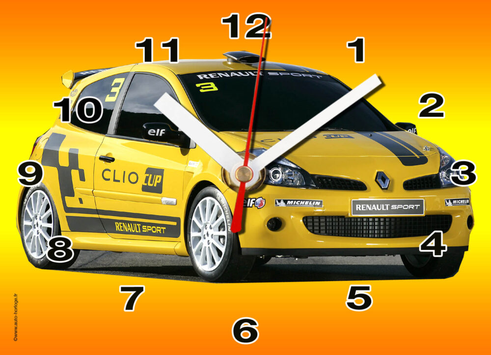 Renault Clio jaune idée miniature cadeau